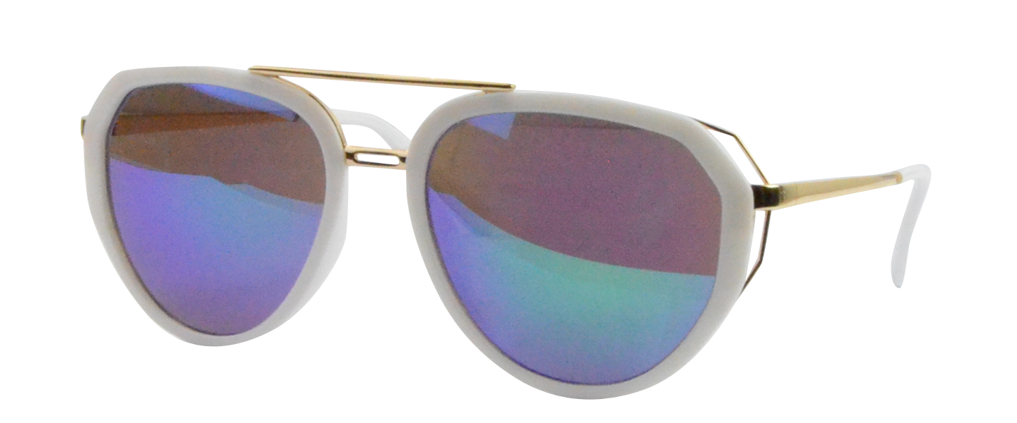 S9812 White Prescription Sunglasses
