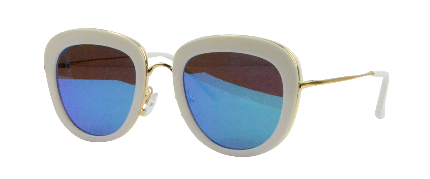 S9817 White Prescription Sunglasses