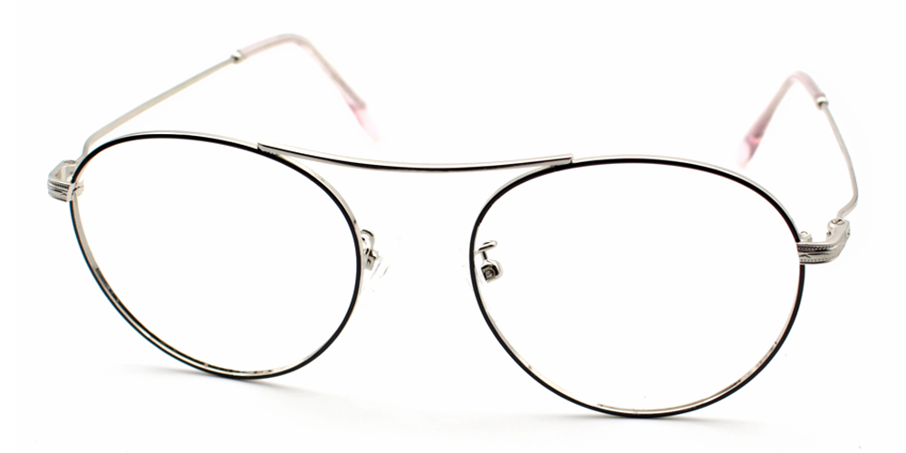 M22127 Black Silver Cheap Glasses