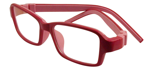 TR90 C510 Kids Eyeglasses with Red Frame